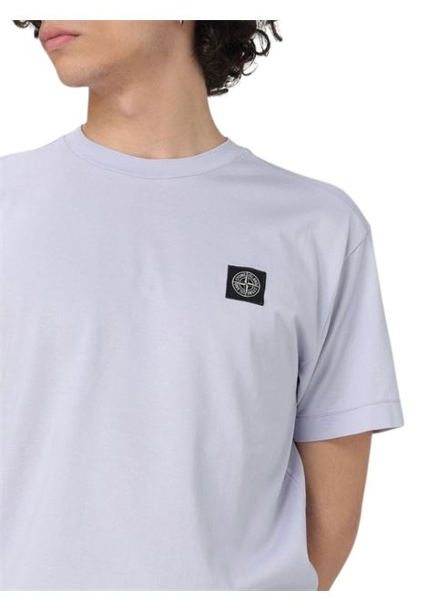 T-shirt bambino lilla in cotone Stone Island | 781620147/SULILLA